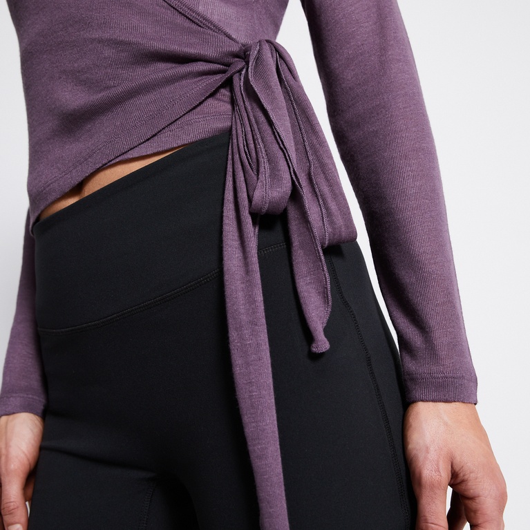 Wrap top "Pilates Top" Plum